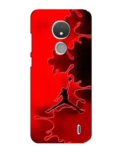 Чехол для Nokia C21 с картинкой «Jordan Red Smoke»