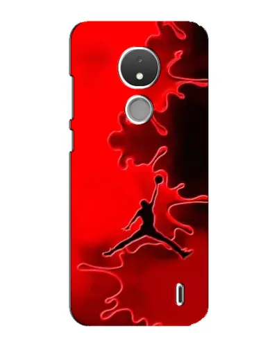 Чехол для Nokia C21 с картинкой «Jordan Red Smoke»