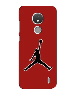 Чехол для Nokia C21 с картинкой «Jordan Red Back»