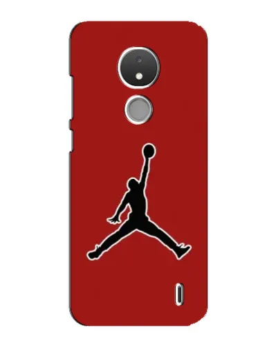 Чехол для Nokia C21 с картинкой «Jordan Red Back»
