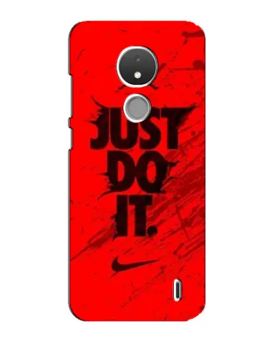 Чехол для Nokia C21 с картинкой «Nike Just Do It»