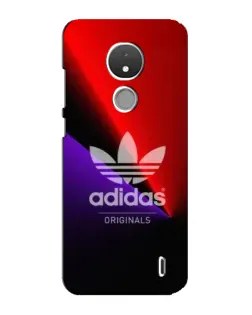 Чехол для Nokia C21 с картинкой «Adidas Red Neon»