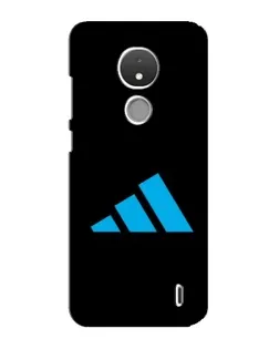 Чехол для Nokia C21 с картинкой «Adidas Cyan Logo»