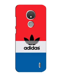 Чехол для Nokia C21 с картинкой «Ретро блоки Adidas»