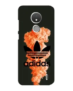 Чехол для Nokia C21 с картинкой «Оранжевый дым Adidas»