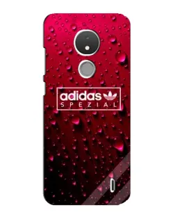 Чехол для Nokia C21 с картинкой «Adidas Gold Marble»