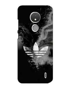 Чехол для Nokia C21 с картинкой «Абстрактный дым Adidas»