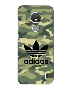 Чехол для Nokia C21 с картинкой «Милитари стиль Adidas»