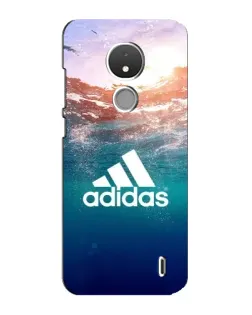Чехол для Nokia C21 с картинкой «Океанская глубина адидас»
