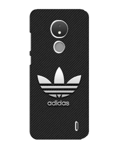 Чехол для Nokia C21 с картинкой «Adidas Карбоновая текстура»