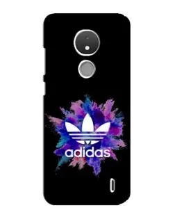 Чехол для Nokia C21 с картинкой «Взрыв красок Adidas»