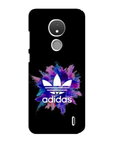 Чехол для Nokia C21 с картинкой «Взрыв красок Adidas»