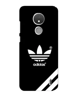 Чехол для Nokia C21 с картинкой «Adidas с диагональными полосами»
