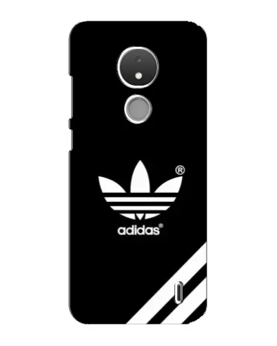 Чехол для Nokia C21 с картинкой «Adidas с диагональными полосами»