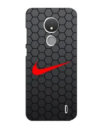 Чехол для Nokia C21 с картинкой «Nike — карбоновая сетка» Чехол для Nokia C21 с картинкой «Nike — карбоновая сетка»