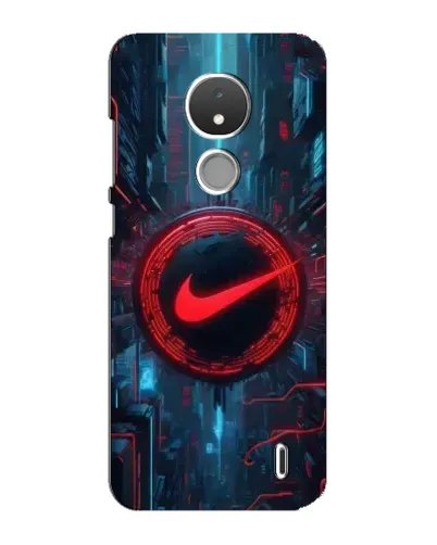 Чехол для Nokia C21 с картинкой «Техногенный стиль Nike» Чехол для Nokia C21 с картинкой «Техногенный стиль Nike»