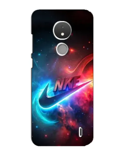 Чехол для Nokia C21 с картинкой «Огненный логотип Nike» Чехол для Nokia C21 с картинкой «Огненный логотип Nike»