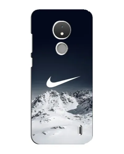 Чехол для Nokia C21 с картинкой «Nike — зимние горы» Чехол для Nokia C21 с картинкой «Nike — зимние горы»