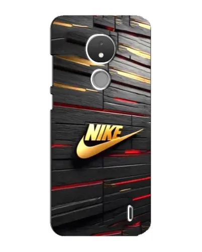 Чехол для Nokia C21 с картинкой «Золотой Nike на металле» Чехол для Nokia C21 с картинкой «Золотой Nike на металле»