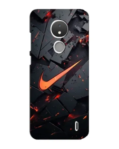 Чехол для Nokia C21 с картинкой «Nike — эффект разломов» Чехол для Nokia C21 с картинкой «Nike — эффект разломов»
