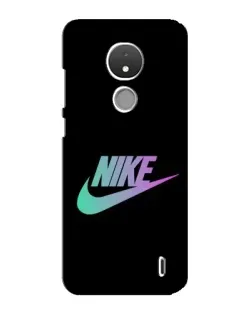 Чехол для Nokia C21 с картинкой «Nike — городская ночь»