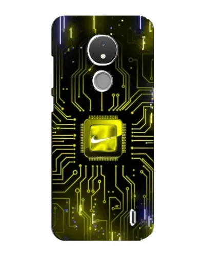 Чехол для Nokia C21 с картинкой «Nike — золотая искра» Чехол для Nokia C21 с картинкой «Nike — золотая искра»