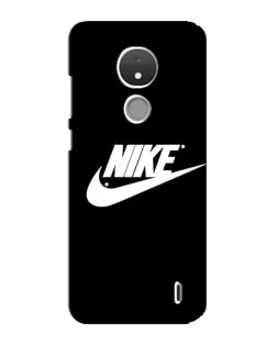 Чехол для Nokia C21 с картинкой «Мазки краски Nike»