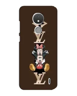 Чехол для Nokia C21 с картинкой «LV и Микки Маус»