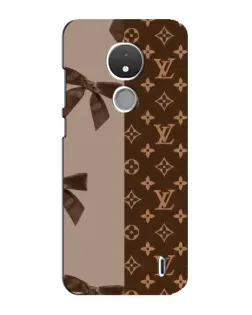 Чехол для Nokia C21 с картинкой «Louis Vuitton — банты»