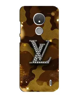 Чехол для Nokia C21 с картинкой «Камуфляжный Louis Vuitton»