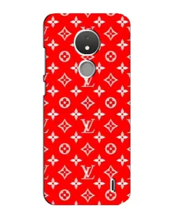 Чехол для Nokia C21 с картинкой «Яркий паттерн LV»