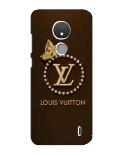 Чехол для Nokia C21 с картинкой «LV — золотая печать»