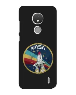 Чехол для Nokia C21 с картинкой «NASA — эмблема миссии»