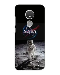 Чехол для Nokia C21 с картинкой «Астронавт на Луне»
