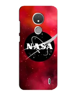 Чехол для Nokia C21 с картинкой «NASA — красная туманность»