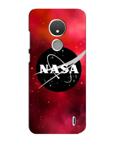 Чехол для Nokia C21 с картинкой «NASA — красная туманность»