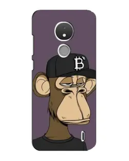 Чехол для Nokia C21 с картинкой «Bored Ape в кепке»