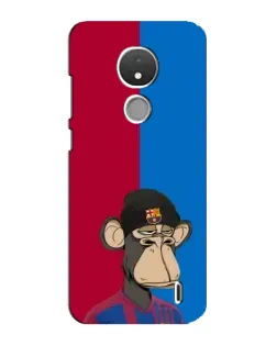 Чехол для Nokia C21 с картинкой «Bored Ape — фанат Барсы»