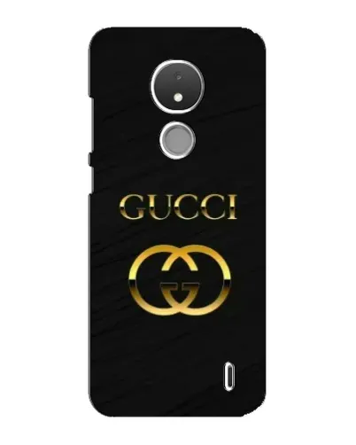 Чохол для Nokia C21 з картинкою «Золотий логотип Gucci»
