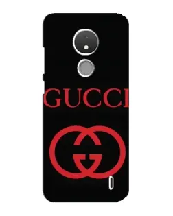 Чохол для Nokia C21 з картинкою «Gucci — червоний логотип»