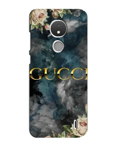 Чохол для Nokia C21 з картинкою «Абстрактні квіти Gucci»
