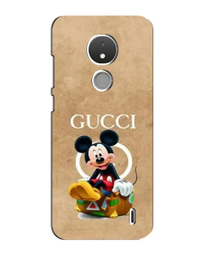 Чохол для Nokia C21 з картинкою «Міккі Маус Gucci — крафт»