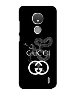 Чохол для Nokia C21 з картинкою «Gucci — срібна змія»