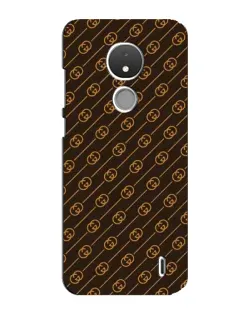 Чохол для Nokia C21 з картинкою «Gucci — золоті діагоналі»