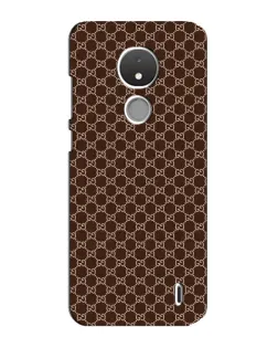 Чехол для Nokia C21 с картинкой «Gucci — шоколадная сетка»