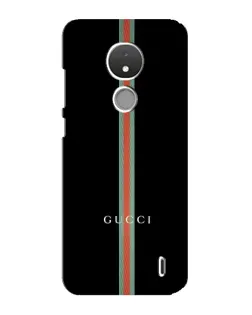 Чехол для Nokia C21 с картинкой «Gucci — строгая линия»