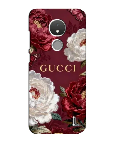 Чохол для Nokia C21 з картинкою «Gucci — бордові троянди» Чохол для Nokia C21 з картинкою «Gucci — бордові троянди»