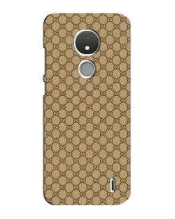 Чехол для Nokia C21 с картинкой «Gucci — классический беж»