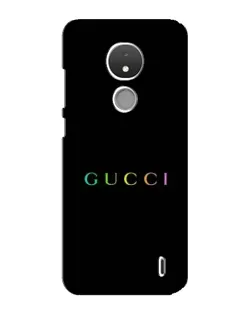 Чехол для Nokia C21 с картинкой «Gucci — неоновый минимализм»