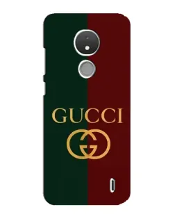 Чехол для Nokia C21 с картинкой «Gucci — темно-зеленый градиент»